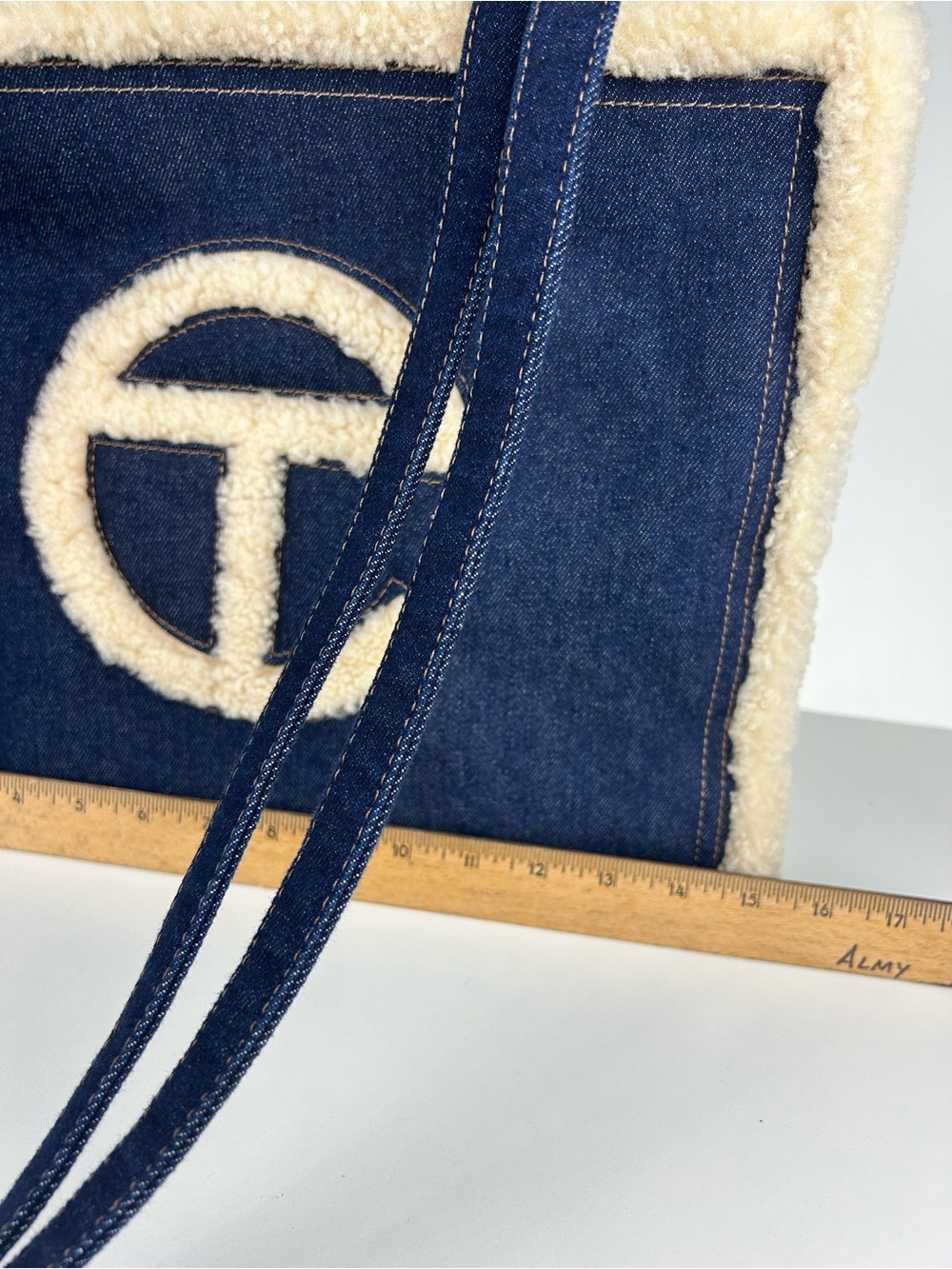 UGG X TELFAR MEDIUM SHOPPER TOTE CROSSBODY DENIM - Picture 16 of 16